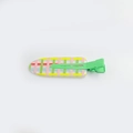 Barrette à cheveux à carreaux vert menthe avec motif de grille colorée pour filles - Carreaux Verts