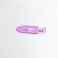Cute purple seamless fruit duckbill hair clip with white Grspe text print - English Text Grape