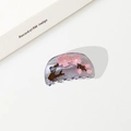 Translucent purple hair claw clip with cherry blossom floral design and resin finish - Cherry Blossom