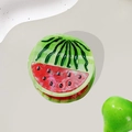 Cute watermelon acetate hair claw clip with glossy finish and vibrant red green pattern - Green