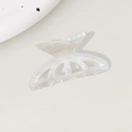 Pinza para el pelo de cola de pez blanco perlado con pequeñas perlas elegantes - Blanco Hueso