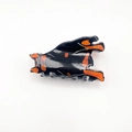 Cute Doberman Pinscher hair claw clip in glossy black and orange finish for women - Doberman (8cm)