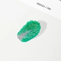 Creative cabbage-shaped hair claw clip made of green and white patterned acetate - Cabbage