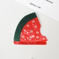 Süße Wassermelonen-Haarklammer mit glänzender Oberfläche und realistischem Frucht-Design - Große Wassermelone 5.9cm