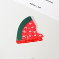 Süße Haarklammer im Wassermelonen-Design aus Acetat in Rot und Grün für Mädchen - Kleine Wassermelone 5.4cm