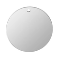 Ronde zilveren roestvrijstalen hanger blanco voor DIY sieraden gravure en maatwerk - 6mm / Staalkleur