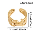 Adjustable golden crab ring with textured ocean beach style detailing and open band - Crab (J1021-G)