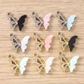 Détail macro du pendentif papillon en strass pour bijoux DIY en plusieurs couleurs - Style Papillon en Strass / 5 Pièces / Rose vif