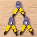 Colgantes de brújula de madera geométricos para hacer joyas de bricolaje y llaveros - Transportador y Compás / Paquete de 10