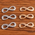 DIY infinity symbol jewelry pendants in gold and silver finish for necklaces - Multicolor