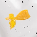 Molla per capelli a coda di sirena giallo brillante traslucido con squame - Giallo 9.3cm
