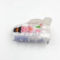 Chic acetate fruit hair claw clip with colorful illustration on white marble finish - Cartoon Figure 8.2cm