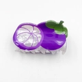 Cute purple mangosteen shaped acrylic hair claw clip for girls hairstyling - Mangosteen 8.2cm