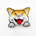 Cute corgi dog hair claw clip made of pearlescent acetate for girls hairstyles - Yellow White Corgi Style (Style G) / 6.4cm