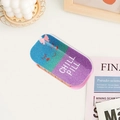 Pince à cheveux Chill Pill scintillante en acrylique pour infirmières au design mignon - Dégradé Violet et Vert (DZ0333)