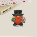 St. Patrick's Day Haarklammer mit grünem Kobold und Glücksklee-Design für Mädchen - Goldsackhaltender Gnom (Stil H)