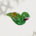 Elegant green marble acetate swan hair claw clip for women stylish hair accessory - 8.5cm / Green