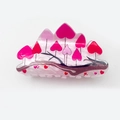 Pink marble acrylic hair claw clip with heart tree pattern for Valentines day - Style G (8cm)