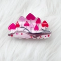 Pink heart-shaped tree acrylic hair claw with glitter finish for Valentine's Day - Style G-8cm