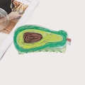 Sweet green acrylic avocado hair claw clip with hand-painted patterns for women - Avocado (9cm)