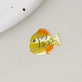 Mini pince à cheveux en acide acétique en forme de poisson jaune et vert pour femme - Poisson Orange Jaune 3.5cm