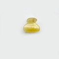 Mini amber hair claw clip with yellow marble pattern acrylic and gold glitter finish - Shell-shaped Clip / Jelly Yellow