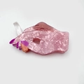 Kreative rosa Marmor-Haarklammer aus Acryl in einzigartiger Handform mit Zigarette - Hand Mit Zigarette Stil / 9.9cm