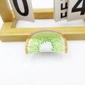 Pince à cheveux mignonne en forme de kiwi vert, accessoire fantaisie pour coiffure fille - Kiwi