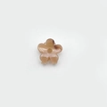 Pince à cheveux fleur avec motif marbre marron en acrylique pour femmes - 3cm / Ambre