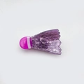 Purple marble-textured badminton shaped hair claw clip made of premium acetate material - Badminton