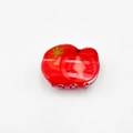 Graziosa pinza per capelli in acrilico a forma di pomodoro rosso con design vegetale - 5.2cm / Pomodoro Piccolo