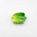 Graziosa pinza per capelli a forma di foglia sfumata verde in acrilico - 5.2cm / Carciofo Piccolo