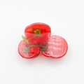 Graziosa clip per capelli a forma di pomodoro in acrilico rosso design frutta - 7cm / Pomodoro Grande