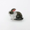 Niedliche Hasen-Haarklammer aus Acetat mit grauem Marmormuster für Damen - Grauer Hase (7.4cm)