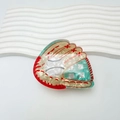 Creative acetate baseball glove hair claw clip with pearlized texture and sports design - Light Brown 7.5cm