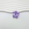 Pince à cheveux fleur violette élégante avec fini nacré et texture marbrée - 3cm / Violet (Forme de Fleur)