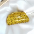 Semicircle yellow claw clip with cartoon duck pattern made of high-quality acetate - Semicircle 8cm