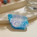 Blue marble seashell hair claw clip with pearlescent finish for back head hair styling - Dreamy Blue Conch 7.9cm
