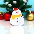Cute snowman acrylic hair claw clip with red hat and yellow scarf for Christmas holidays - Snowman