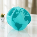 Unique mint green earth globe acetate hair claw clip with world map print pattern - Globe