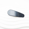 Fermaglio per capelli minimalista in acrilico nero dalla forma ovale per lo styling - 6.9CM / Goccia d'acqua Nero