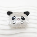 Graziosa pinza per capelli a forma di panda in acrilico con texture floreale perlata - Panda (Panda 5cm)