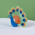 Pinza per capelli a pavone con motivo marmorizzato colorato per acconciature eleganti - Stile Pavone (Modello 1)