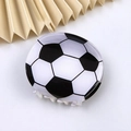 Minimalist black and white soccer ball hair claw clip for a stylish sports-inspired look - Black and White Soccer / 5.5cm