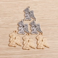 Pack of vintage style alloy angel pendants in gold and silver for DIY jewelry making - 20 Pieces Set / Multicolor