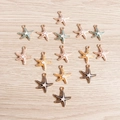 Set of colorful starfish alloy pendants with gold plating for DIY jewelry crafting - Multicolor Starfish Enamel Mixed (YD418hunse)