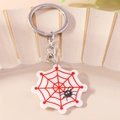 Halloween Schlüsselanhänger mit Spinnennetz und Cartoon-Spinne für Rucksack Deko - Spinnennetz