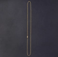 Gouden kralenketting met cilindrische sluiting en 18k vacuüm plating afwerking - 2mm / Goud