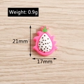 DIY dragon fruit resin accessory with pink skin and white pulp for phone case decor - Simulation Dragon Fruit / 10 Pieces Pack