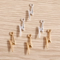 DIY jewelry making supplies, gold and silver lightning bolt charms in alloy metal - 40Pcs Pack / Multicolor